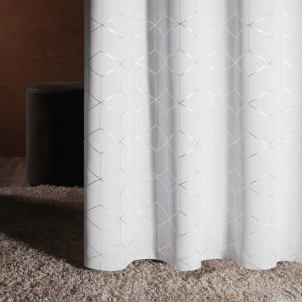 Thermal Blackout Curtains with Silver Foil Print