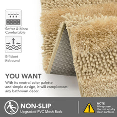 Quick Dry Plush Bathroom Rug