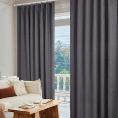 100% Blackout Pinch Pleat Curtains, Cream, 2 Panels
