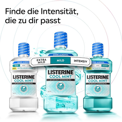 Listerine Cool Mint Mild Mouthwash — Alcohol-Free