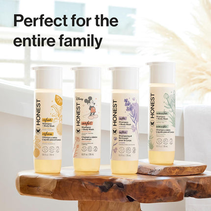The Honest Company Shampoo & Body Wash, Tear-Free, Fragrance-Free, 18 fl oz