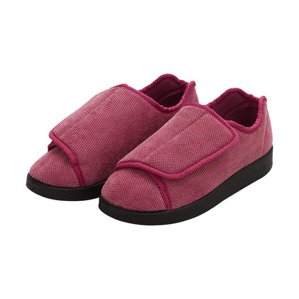 Silverts Women's Extra Wide Adjustable Slippers, Non-Slip Diabetic Shoes