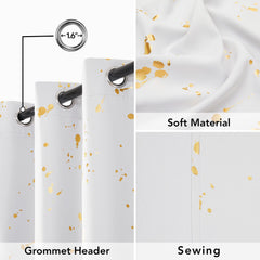 Thermal Blackout Curtains, Noise-Reducing, 2 Panels