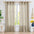 Linen Look Boho Semi-Sheer Curtains, 52x63 Inch, 2 Panels