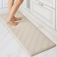 Cushioned Anti-Fatigue Kitchen Mat, 17x28 Inch, Grey