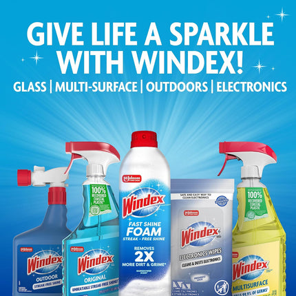 Windex Glass & Window Cleaner Spray Bottle, Original, 23 oz
