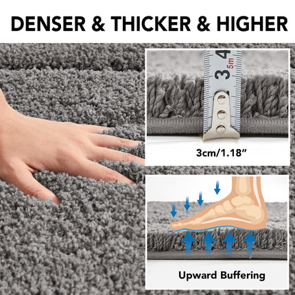 Quick Dry Plush Bathroom Rug