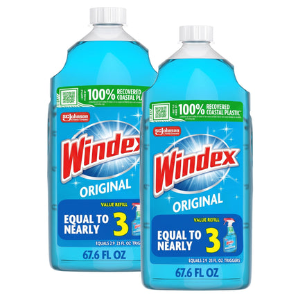 Windex Glass & Window Cleaner Spray Bottle, Original, 23 oz