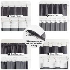 100% Blackout Pinch Pleat Curtains, Cream, 2 Panels