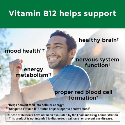 Nature Made Vitamin B12 1000 mcg, Energy Metabolism Support, 150 Softgels