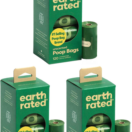 Earth Rated Dog Poop Bags on Refill Rolls, 270 Bags, Lavender