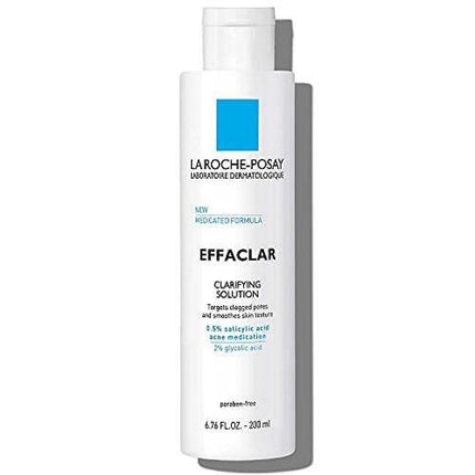La Roche-Posay Effaclar Clarifying Solution Acne Toner with Salicylic Acid – 6.76 fl oz