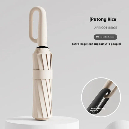 84-Bone Ring Buckle Umbrella | Windproof Reinforced Frame with Water-Repellent Canopy