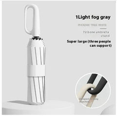 84-Bone Ring Buckle Umbrella | Windproof Reinforced Frame with Water-Repellent Canopy