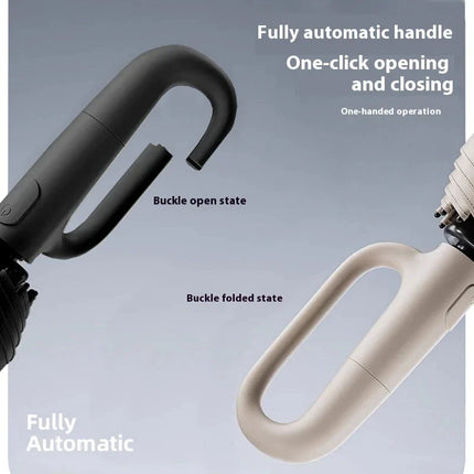 84-Bone Ring Buckle Umbrella | Windproof Reinforced Frame with Water-Repellent Canopy