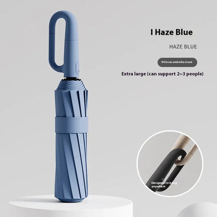 84-Bone Ring Buckle Umbrella | Windproof Reinforced Frame with Water-Repellent Canopy