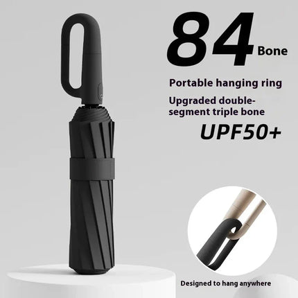 84-Bone Ring Buckle Umbrella | Windproof Reinforced Frame with Water-Repellent Canopy
