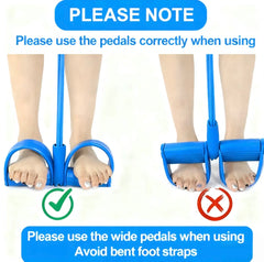 PowerPedal Resistance Band | 6-Tube Pedal Fitness Trainer