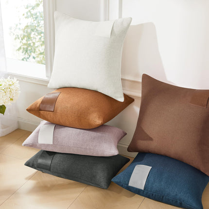 Saddle Brown Lumbar Pillow Covers, 2PCS