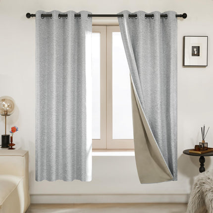 Pink Jacquard Blackout Curtains, 52x63 Inch