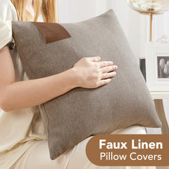 Saddle Brown Lumbar Pillow Covers, 2PCS