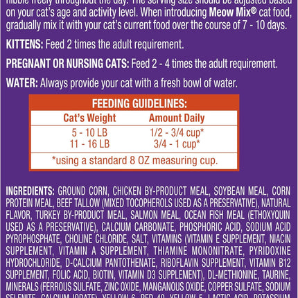 Meow Mix Original Choice Dry Cat Food, 6.3 Pound Bag