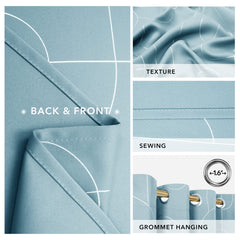 Geometric Blackout Curtains, 2 Panels