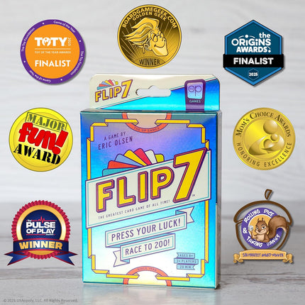Card Game Family Strategy Game 2-6 Players Age 8+ by Flip 7