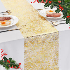 Sequin Glitter Table Runner, 2PCS, 9FT, Gold