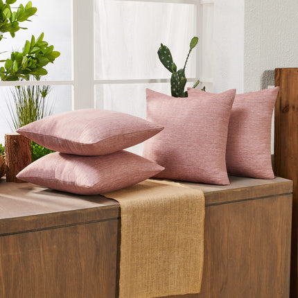 Decorative Linen Throw Pillow Covers, 18x18 Inch, 4 PCS