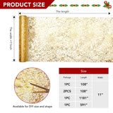 Sequin Glitter Table Runner, 2PCS, 9FT, Gold