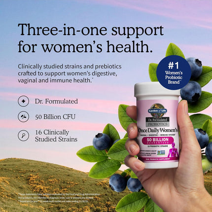 Garden of Life Dr. Formulated Once Daily Women's Probiotics, 50B CFU, 30ct