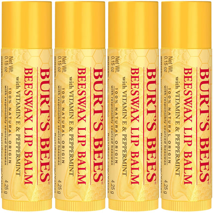 Burt's Bees 100% Natural Moisturizing Lip Balm (Original Beeswax)