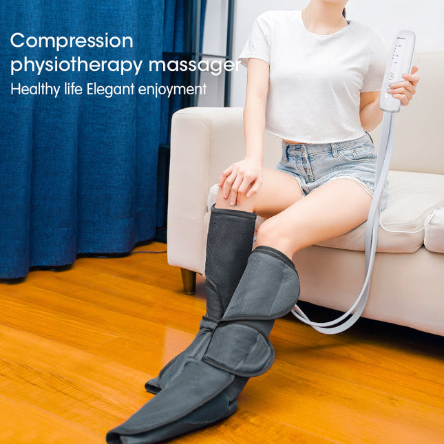 Leg & Foot Air Wave Massager | Electric Heated Calf Kneading Compression Device