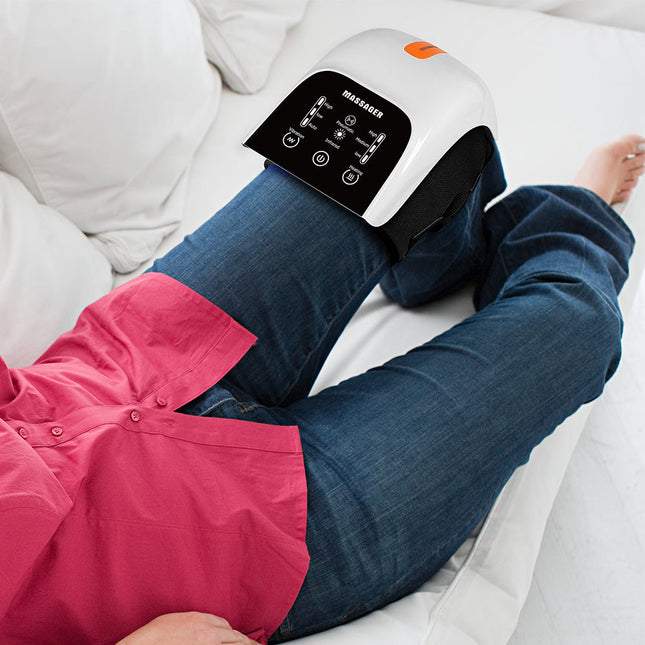 Advanced Heat & Vibration Knee Massager | 3000mAh Cordless Physical Therapy Instrument