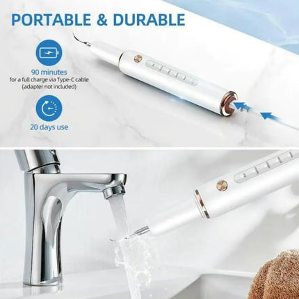 SmileShine Pro Cleaner | Electric Tartar Remover & Ultrasonic Tooth Cleaner Kit