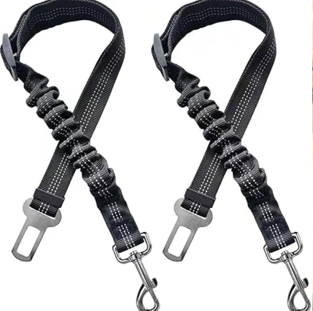 Dog Seat Belt Harness | Adjustable Nylon Safety Car Belt for Pets