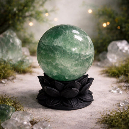 Dark Ethereal Lotus Crystal Ball Stand — Pack of 5 (Beta Edition)