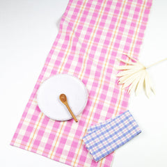Archive NY Abigail Plaid Runner in Bubblegum