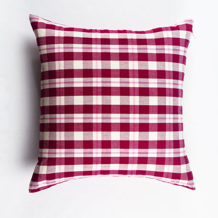 Abigail Cranberry Plaid Pillows