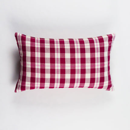 Abigail Cranberry Plaid Pillows