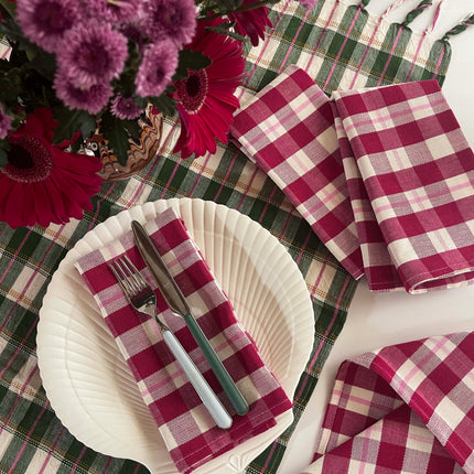 Abigail Plaid Dinner Napkin Set