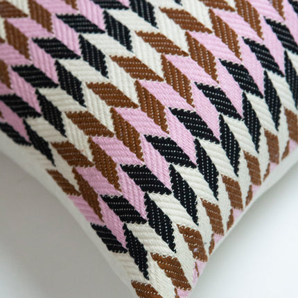 Almolonga 70s Dream Pillow - Pink & Brown 20" x 20"