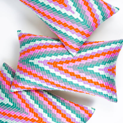 Almolonga Zig Zag Pillow - Orange Multi