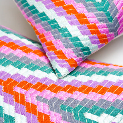 Almolonga Zig Zag Pillow - Orange Multi