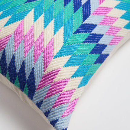 Almolonga Diamond Pillow - Blue Multi