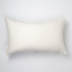 Vintage Washed Black Denim Rainbow Striped Pillow