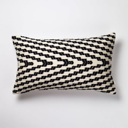 Almolonga Zig Zag Pillow - Black and White