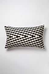 Almolonga Zig Zag Pillow - Black and White