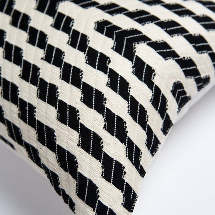 Almolonga Zig Zag Pillow - Black and White